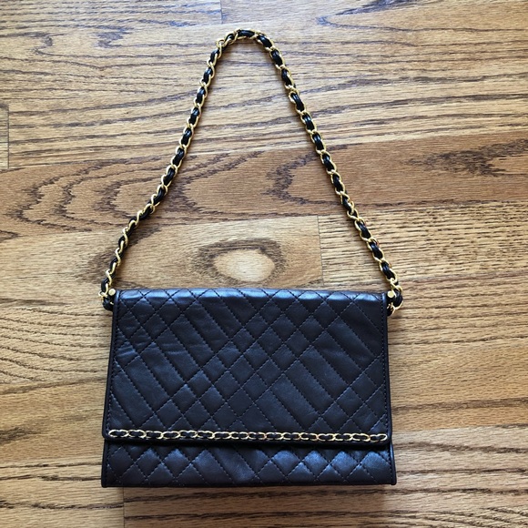 SISO Vintage Brown Quilted Leather Shoulder Bag - Picture 13 of 15